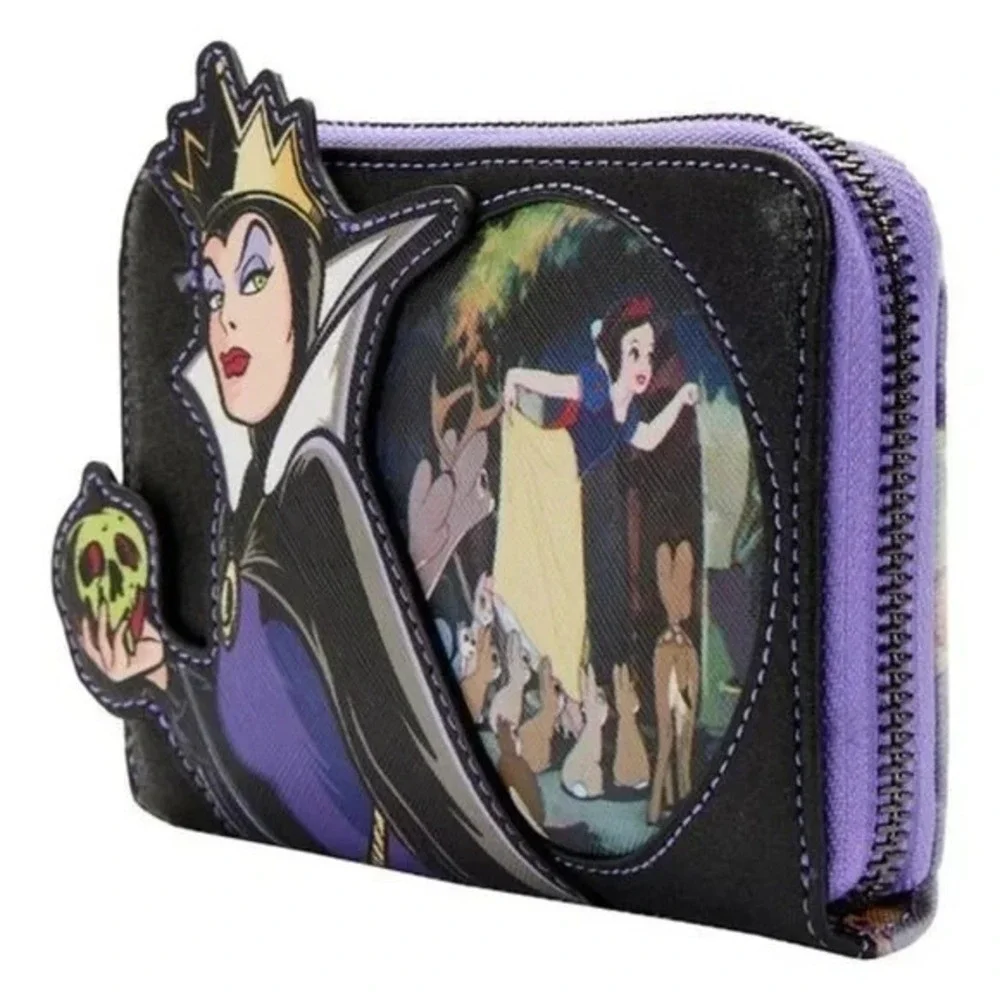 Loungefly Disney Evil Queen Villains‎ Scenes Zip Around Wallet